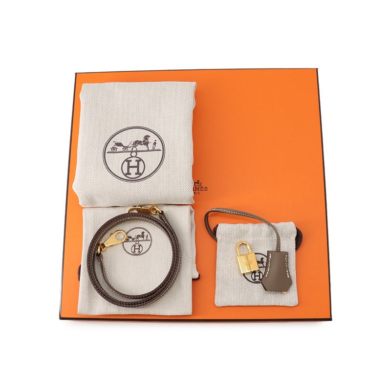エルメス ボリード1923 25 エトゥープ/ゴールド金具 エプソン W刻印 HERMES ２wayショルダー