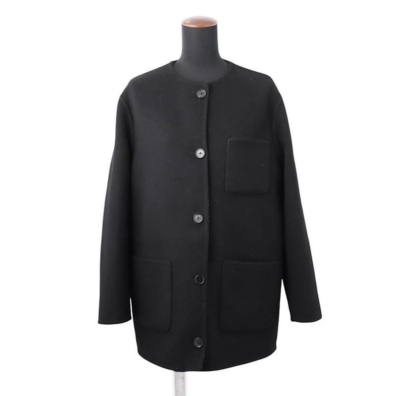 グッチ ジャケット リバーシブル ウールシルク レディースサイズ36 840657 GUCCI アウター 黒