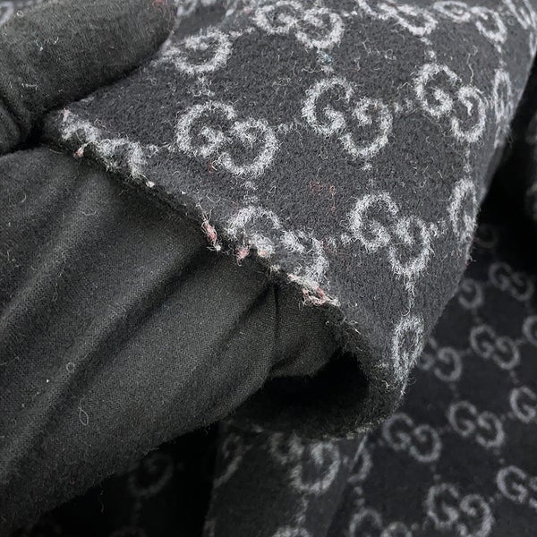グッチ ジャケット リバーシブル ウールシルク レディースサイズ36 840657 GUCCI アウター 黒