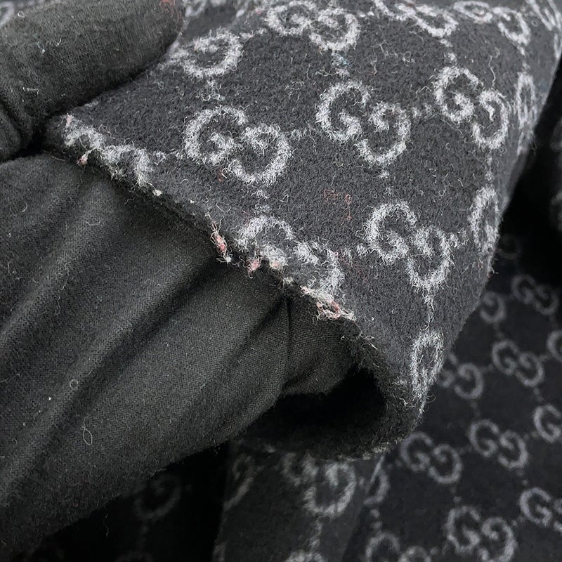 グッチ ジャケット リバーシブル ウールシルク レディースサイズ36 840657 GUCCI アウター 黒