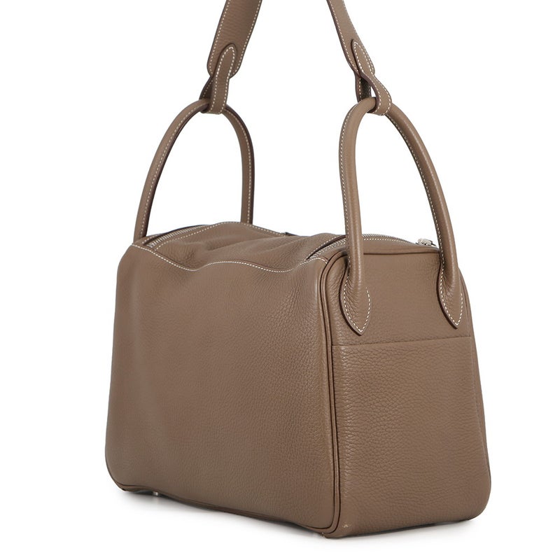 エルメス ハンドバッグ リンディ30  エトゥープ/シルバー金具 トリヨンクレマンス Y刻印 HERMES 2way