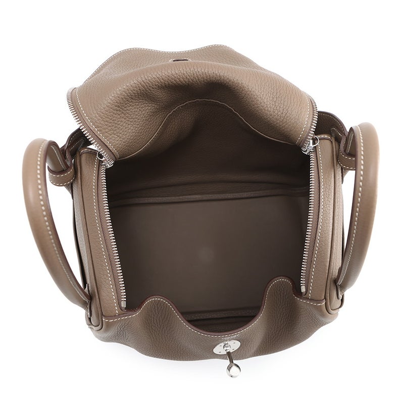 エルメス ハンドバッグ リンディ30  エトゥープ/シルバー金具 トリヨンクレマンス Y刻印 HERMES 2way