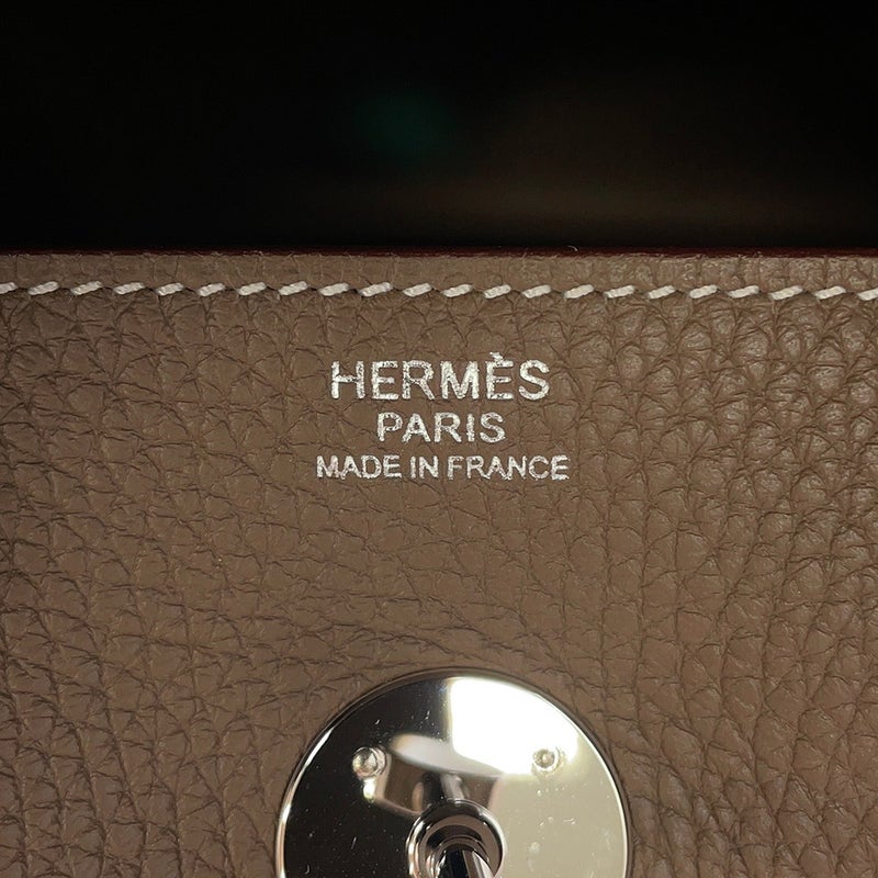 エルメス ハンドバッグ リンディ30  エトゥープ/シルバー金具 トリヨンクレマンス Y刻印 HERMES 2way