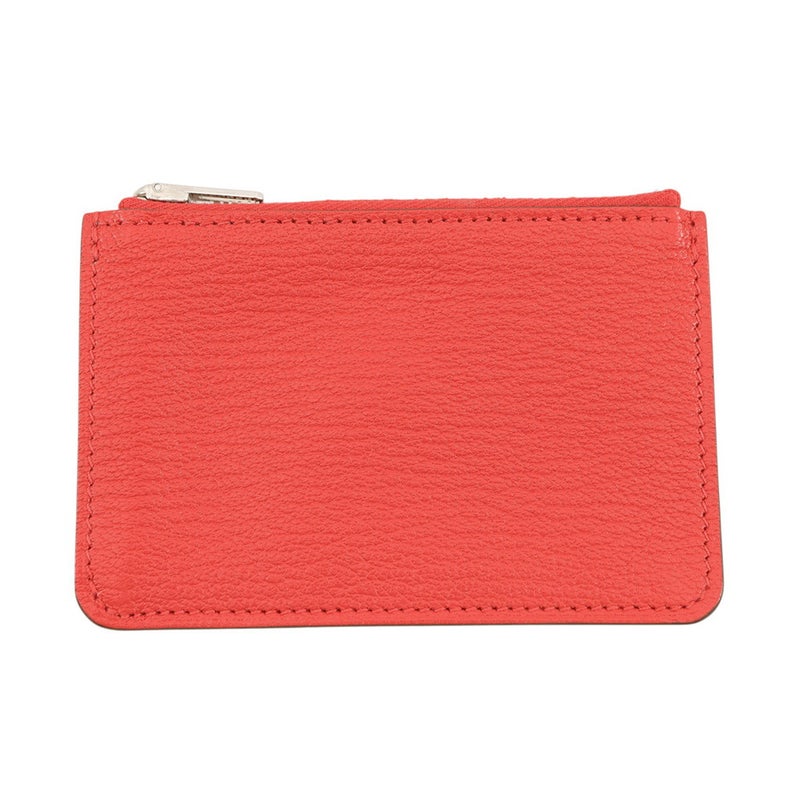 エルメス 財布 ロウリス ルリ スリム ルージュクー/シルバー金具 シェブルミゾル Z刻印 HERMES 財布