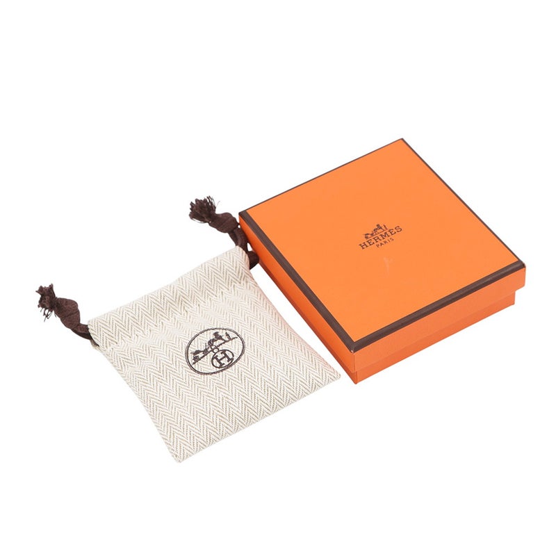 エルメス ピアス ミニ・ポップアッシュ ブラック/シルバー金具 Hモチーフ HERMES Pop H ポップH 黒