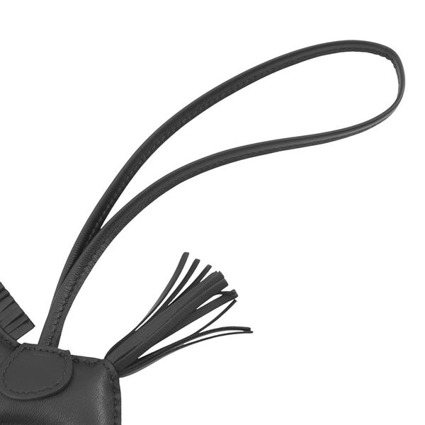 エルメス バッグチャーム ロデオ PM ブラック ラムスキン K刻印 HERMES 黒