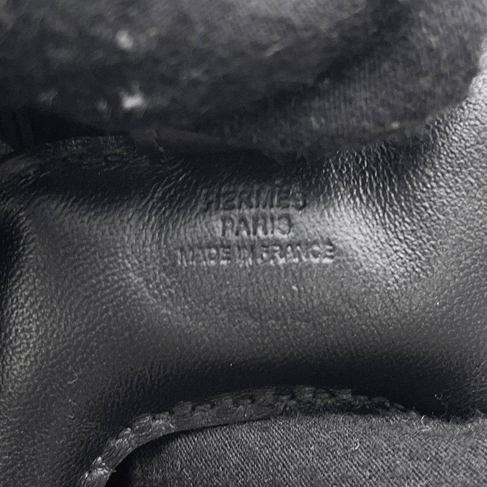 エルメス バッグチャーム ロデオ PM ブラック ラムスキン K刻印 HERMES