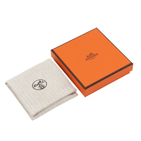 エルメス ネックレス ラビリンス ブラック/シルバー金具 HERMES アクセサリー 黒