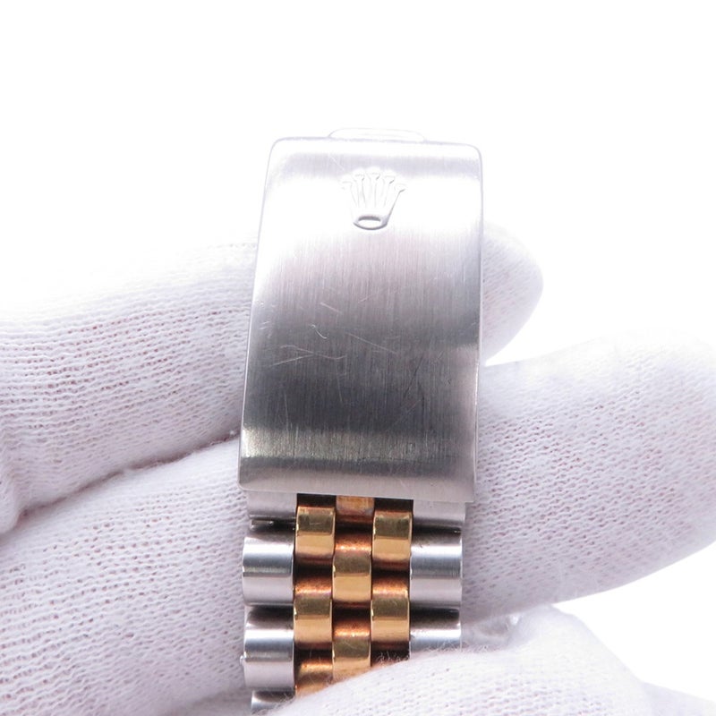 ロレックス デイトジャスト 9番 SS/K18YG イエローゴールド 16013 ROLEX 腕時計 シャンパン文字盤