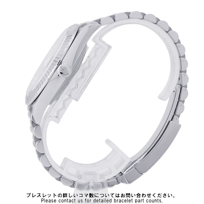 ロレックス デイトジャスト41 SS/K18WGホワイトゴールド ランダムシリアル ルーレット 126334 ROLEX 腕時計 ブルー文字盤