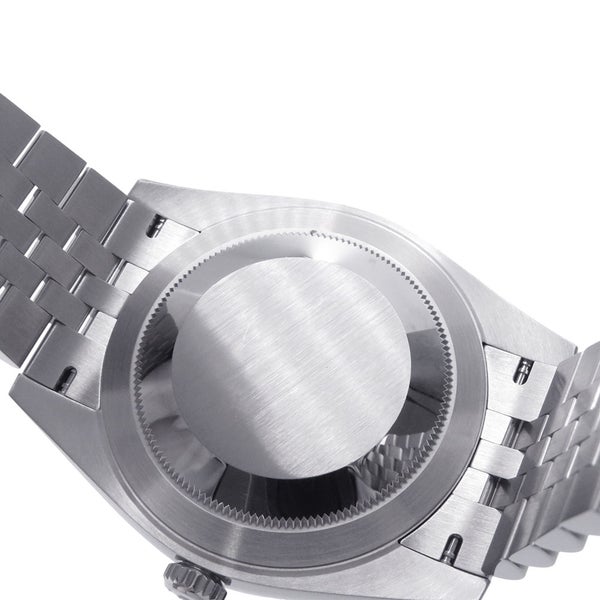 ロレックス デイトジャスト41 SS/K18WGホワイトゴールド ランダムシリアル ルーレット 126334 ROLEX 腕時計 ブルー文字盤