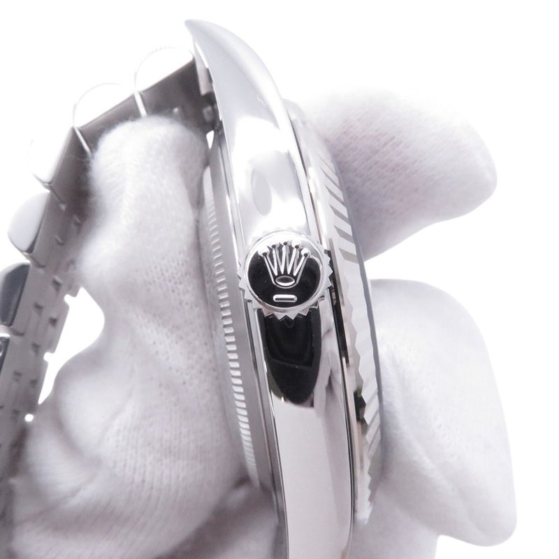 ロレックス デイトジャスト41 SS/K18WGホワイトゴールド ランダムシリアル ルーレット 126334 ROLEX 腕時計 ブルー文字盤