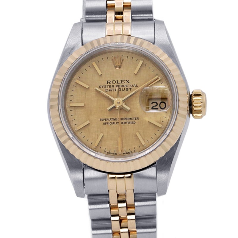 ロレックス デイトジャスト 92番 69173 SS/K18YGイエローゴールド ROLEX 腕時計 シャンパン文字盤