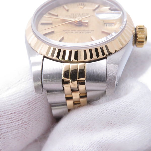 ロレックス デイトジャスト 92番 69173 SS/K18YGイエローゴールド ROLEX 腕時計 シャンパン文字盤