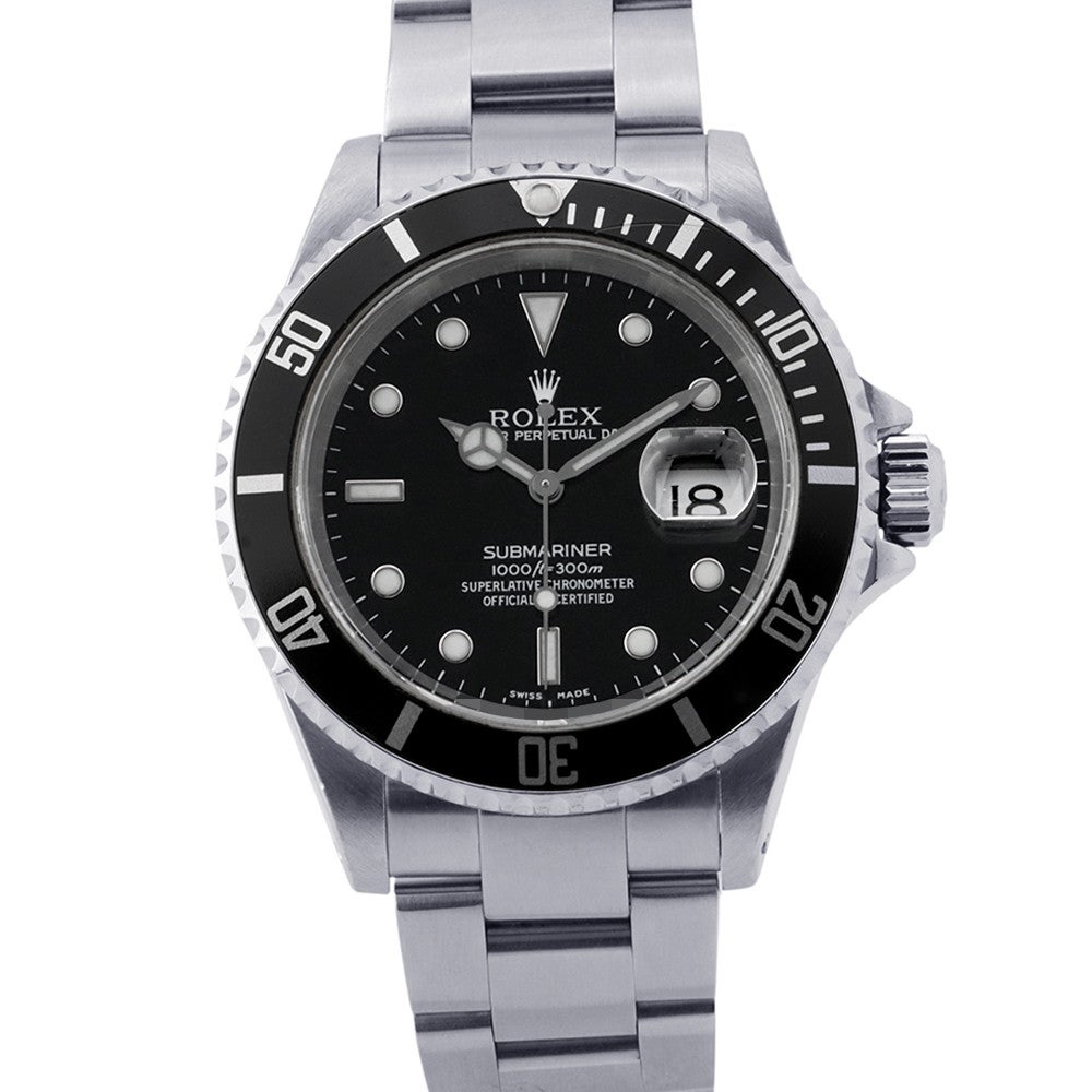 希少！！ロレックス ROLEX サブマリーナ デイト 16610 黒文字盤 ロレックス サブマリーナ デイト Y番 16610 ROLEX 腕時計 黒文字盤