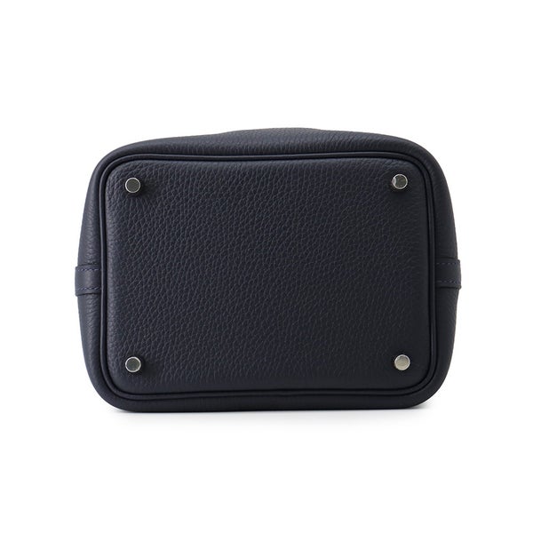 エルメス ハンドバッグ ピコタンロックPM ブルーニュイ/シルバー金具 トリヨンクレマンス K刻印 HERMES トートバッグ