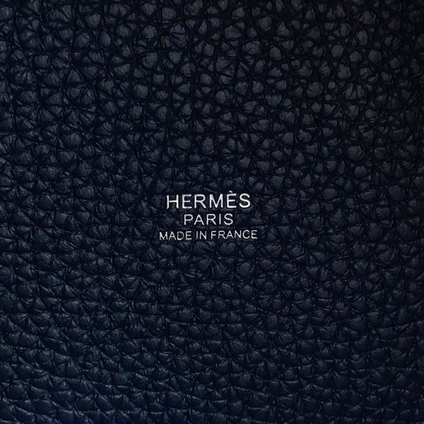 エルメス ハンドバッグ ピコタンロックPM ブルーニュイ/シルバー金具 トリヨンクレマンス K刻印 HERMES トートバッグ