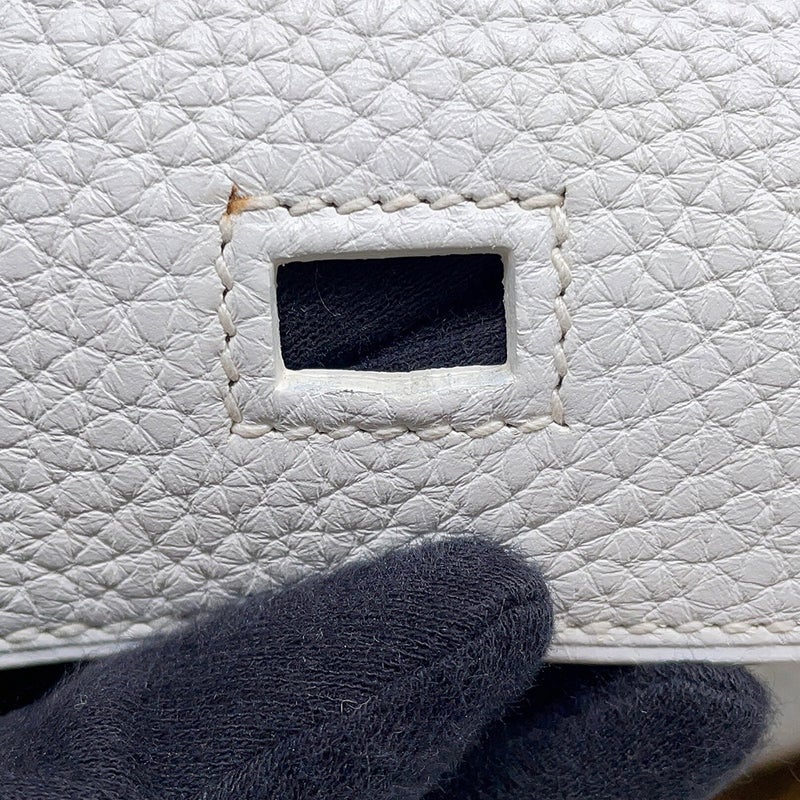 エルメス バーキン30 ホワイト/ゴールド金具 トリヨンクレマンス R刻印 HERMES Birkin ハンドバッグ 白