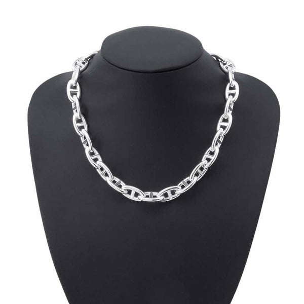 エルメス ネックレス シェーヌダンクルGM 29コマ SV925 シルバー925 HERMES Chaine d Ancre チョーカー