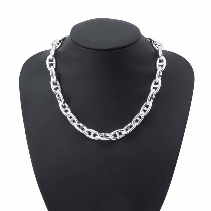 エルメス ネックレス シェーヌダンクルGM 29コマ SV925 シルバー925 HERMES Chaine d Ancre チョーカー