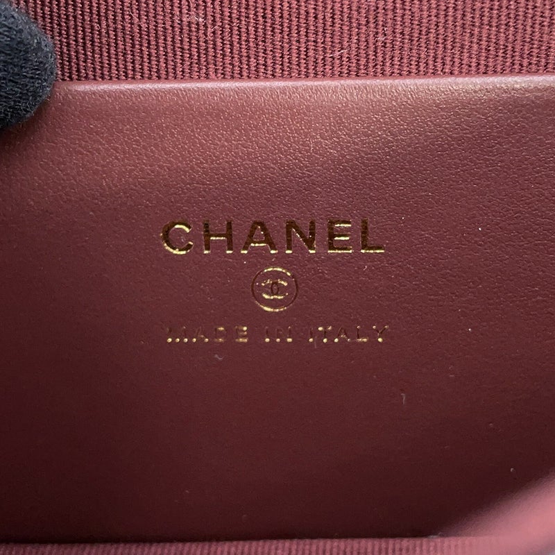 シャネル ボディバッグ ココマーク マトラッセ チェーン ウエストバッグ キャビアスキン AP5034 CHANEL 黒