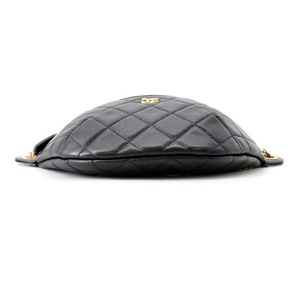 シャネル ボディバッグ マトラッセ ココマーク ラムスキン AP4242 CHANEL ココボール ウエストバッグ 黒