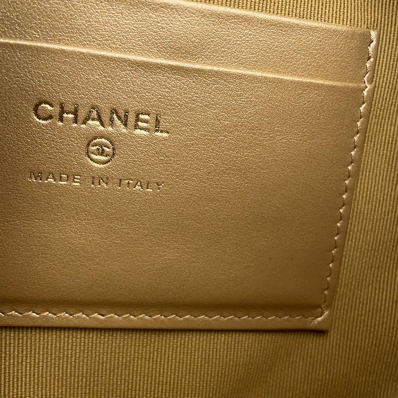 シャネル ボディバッグ マトラッセ ココマーク ラムスキン AP4242 CHANEL ココボール ウエストバッグ 黒