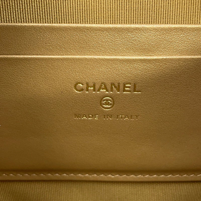 シャネル ボディバッグ マトラッセ ココマーク ラムスキン AP4242 CHANEL ココボール ウエストバッグ 黒