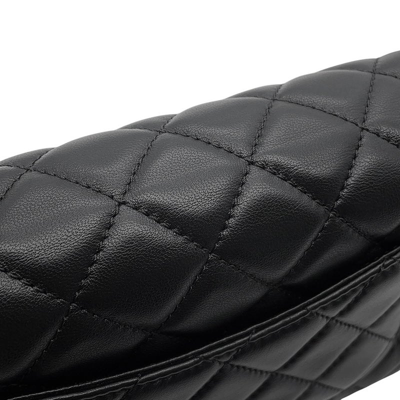 シャネル チェーンショルダーバッグ ココマーク ミニマトラッセ ラムスキン AS2380 CHANEL 黒