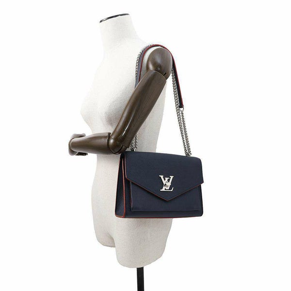 ルイヴィトン ショルダーバッグ ソフトカーフレザー マイロックミーBB M53196 LOUIS VUITTON ネイビー