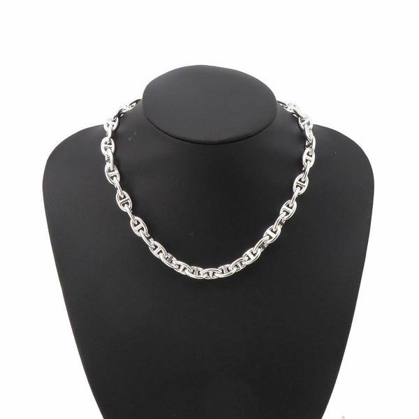 エルメス ネックレス シェーヌダンクルPM 43コマ SV925シルバー HERMES Chaine d Ancre チョーカー