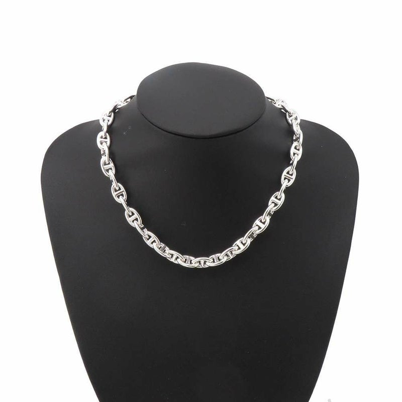 エルメス ネックレス シェーヌダンクルPM 43コマ SV925シルバー HERMES Chaine d Ancre チョーカー