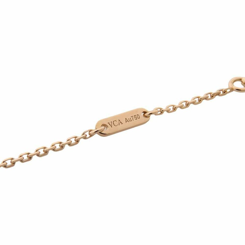 ヴァンクリーフ＆アーペル ネックレス スウィート アルハンブラ ペンダント カーネリアン K18PGピンクゴールド VCARN59M00