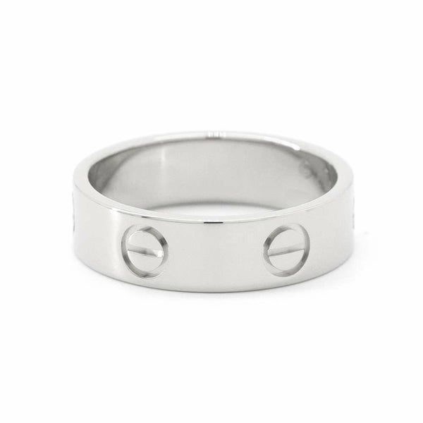 カルティエ リング ラブリング クラシックモデル K18WG リングサイズ55 CRB4084755 Cartier 指輪 LOVEリング ジュエリー