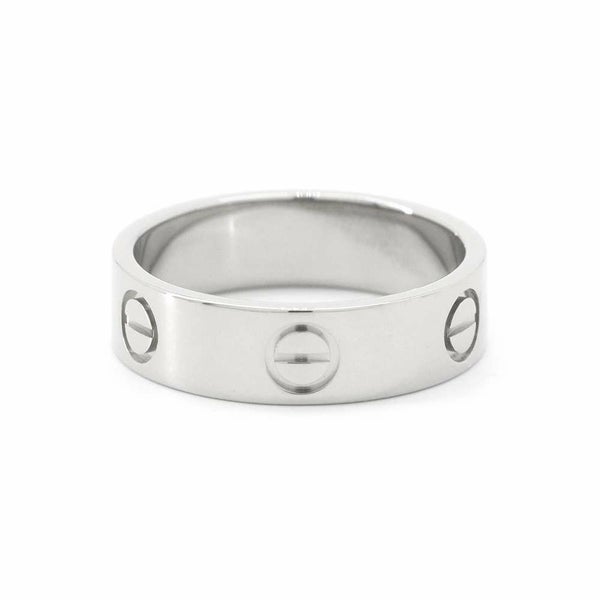 カルティエ リング ラブリング クラシックモデル K18WG リングサイズ55 CRB4084755 Cartier 指輪 LOVEリング ジュエリー