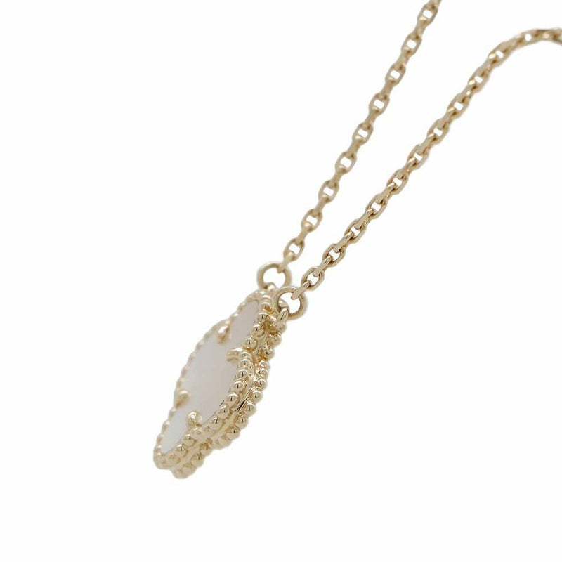 ヴァンクリーフ&アーペル ネックレス ヴィンテージ アルハンブラ ペンダント マザーオブパール K18YGイエローゴールド VCARA45900