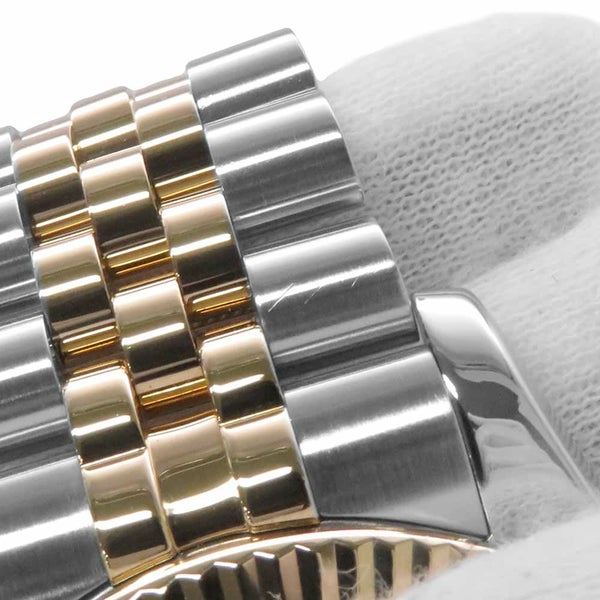 ロレックス デイトジャスト F番 SS/K18YG 116233G ROLEX 腕時計 シャンパン/コンピューター文字盤 10Pダイヤ