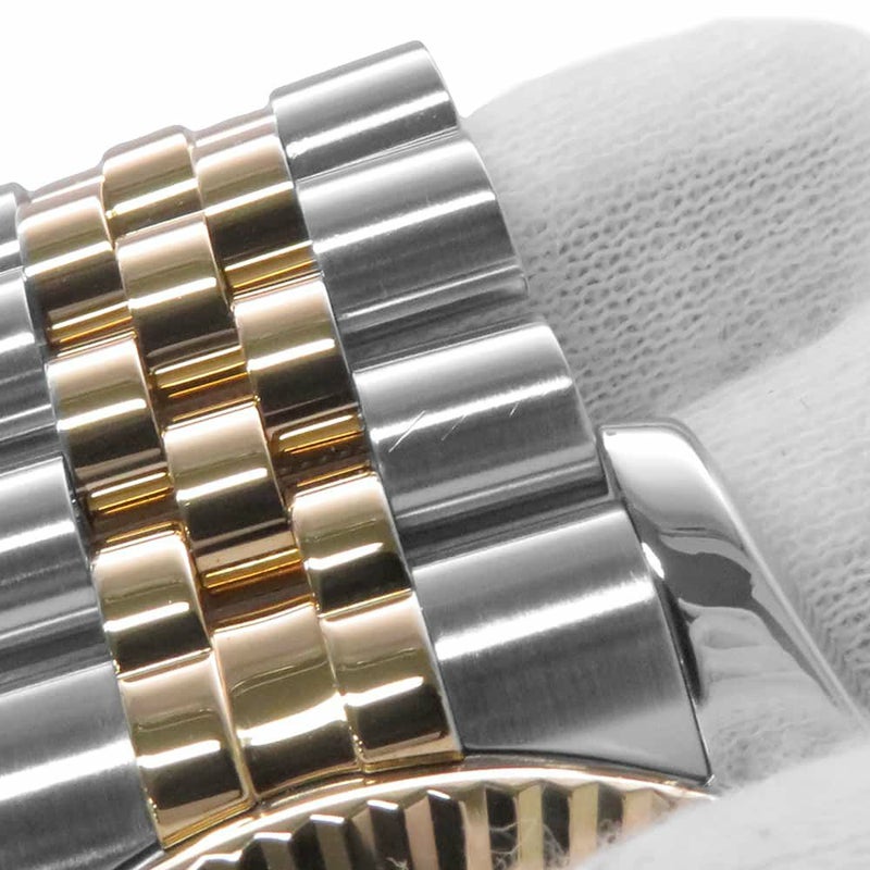 ロレックス デイトジャスト F番 SS/K18YG 116233G ROLEX 腕時計 シャンパン/コンピューター文字盤 10Pダイヤ