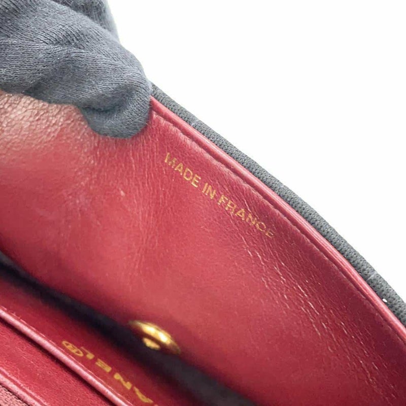 シャネル ショルダーバッグ マドモアゼル ココマーク コットン CHANEL 黒