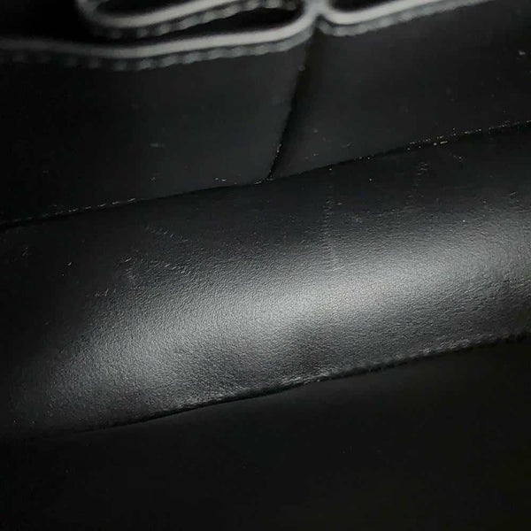 シャネル チェーンショルダーバッグ マトラッセ25 ココマーク ダブルチェーン クロコダイルマット CHANEL 黒