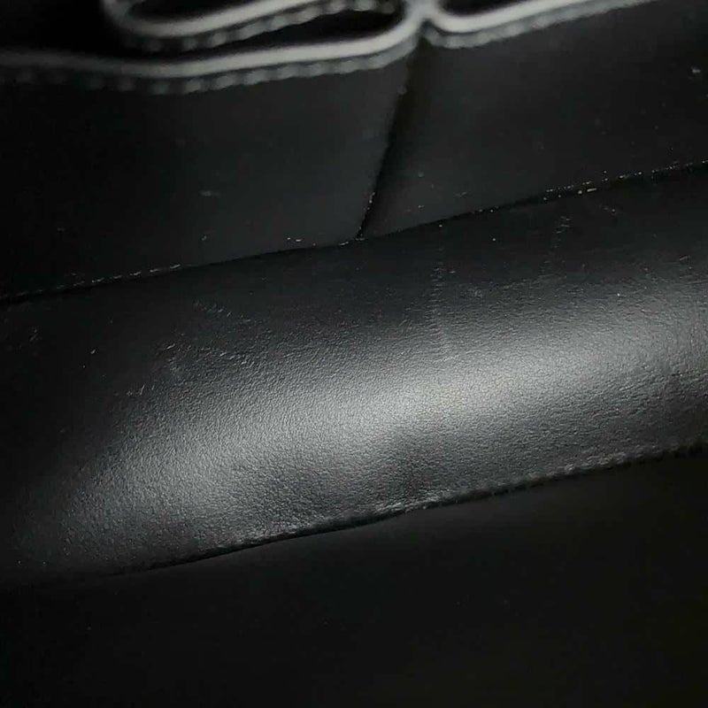 シャネル チェーンショルダーバッグ マトラッセ25 ココマーク ダブルチェーン クロコダイルマット CHANEL 黒