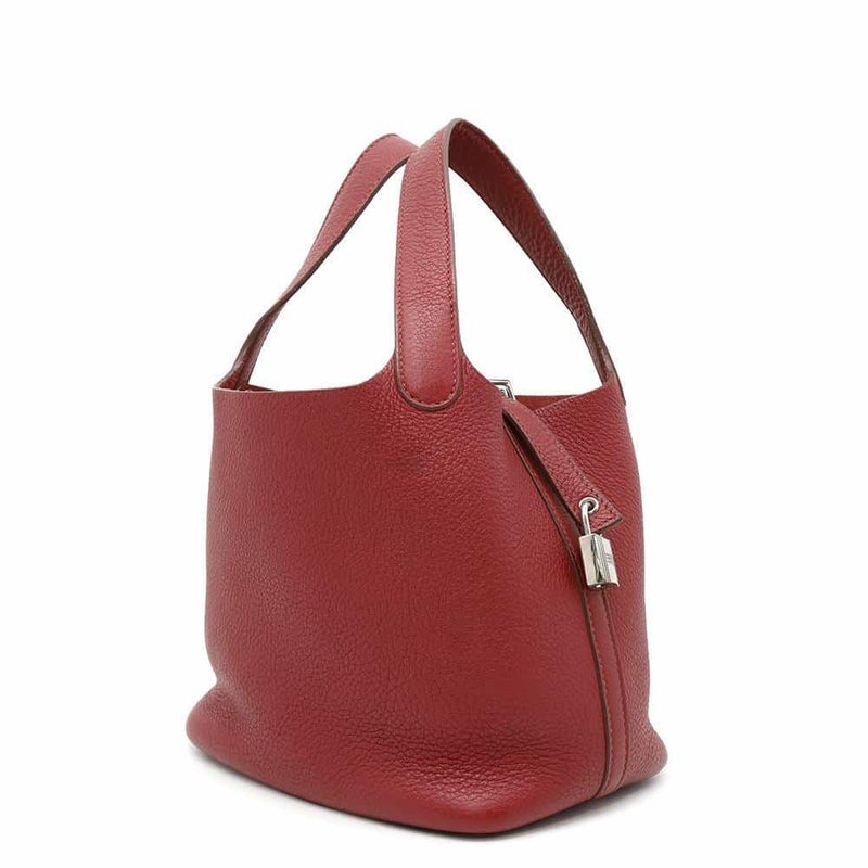 エルメス ハンドバッグ ピコタンロックPM ルージュガランス/シルバー金具 トリヨンクレマンス  □L刻印