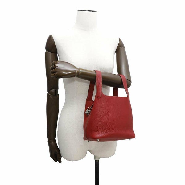 エルメス ハンドバッグ ピコタンロックPM ルージュガランス/シルバー金具 トリヨンクレマンス  □L刻印