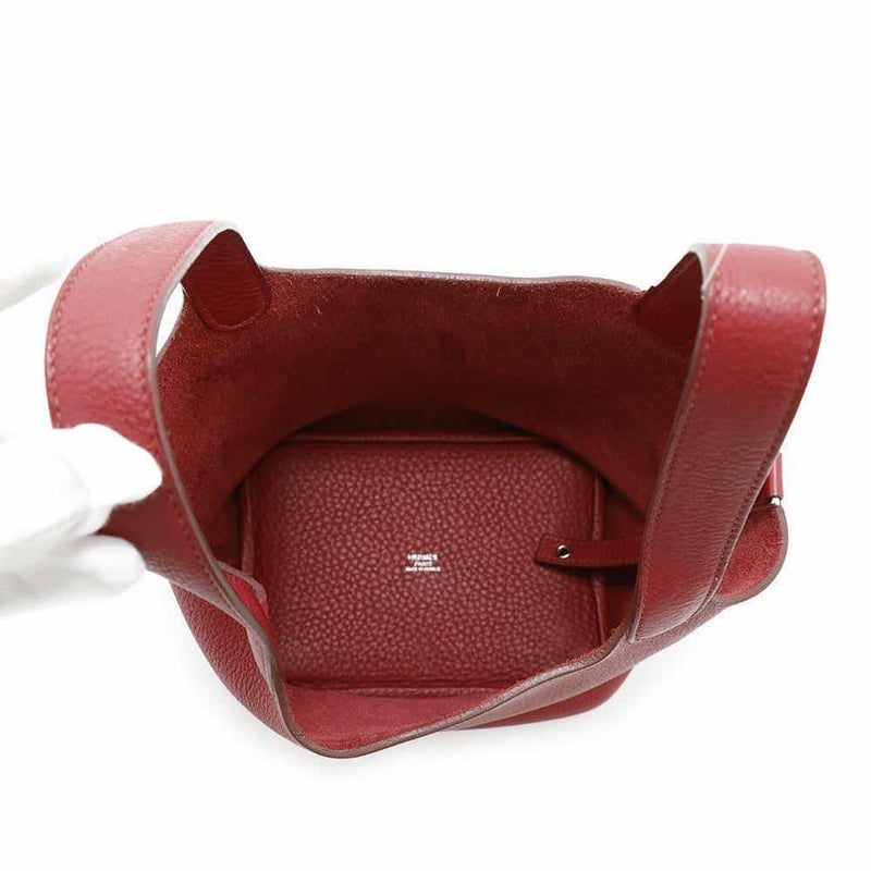 エルメス ハンドバッグ ピコタンロックPM ルージュガランス/シルバー金具 トリヨンクレマンス  □L刻印