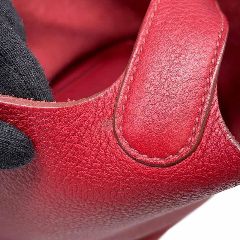 エルメス ハンドバッグ ピコタンロックPM ルージュガランス/シルバー金具 トリヨンクレマンス  □L刻印