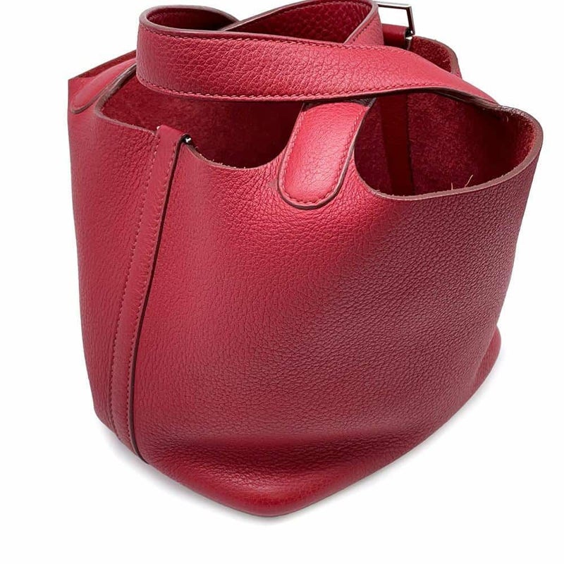 エルメス ハンドバッグ ピコタンロックPM ルージュガランス/シルバー金具 トリヨンクレマンス  □L刻印