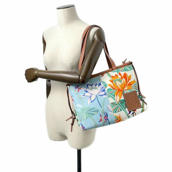 ロエベ トートバッグ クッショントート パウラズイビザ スモール キャンバス 328.09AA93 LOEWE 花柄