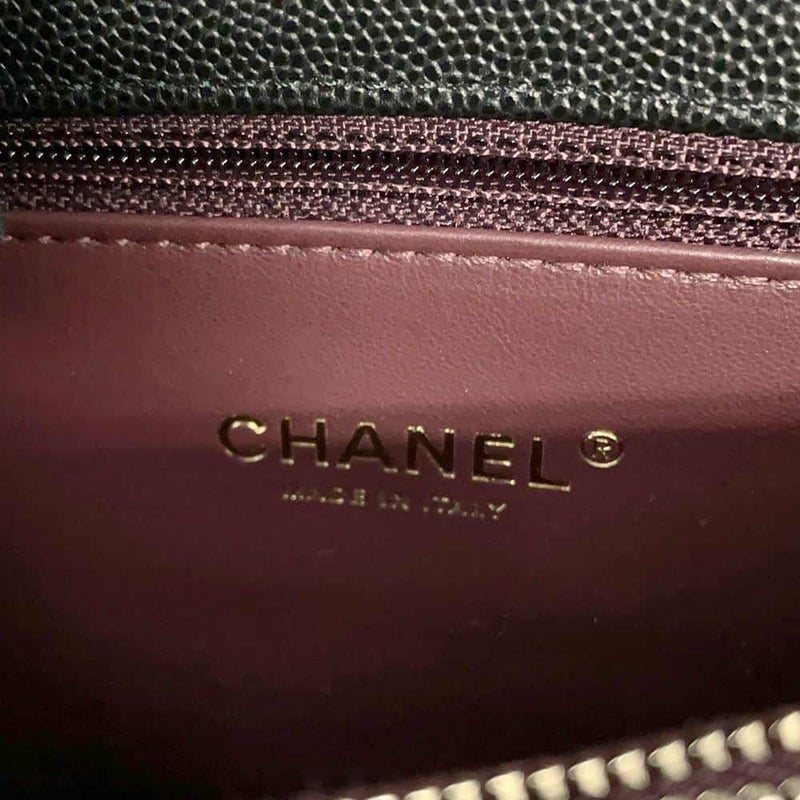 シャネル ハンドバッグ マトラッセ ココマーク ココハンドル フラップ キャビアスキン A92991 2way 黒