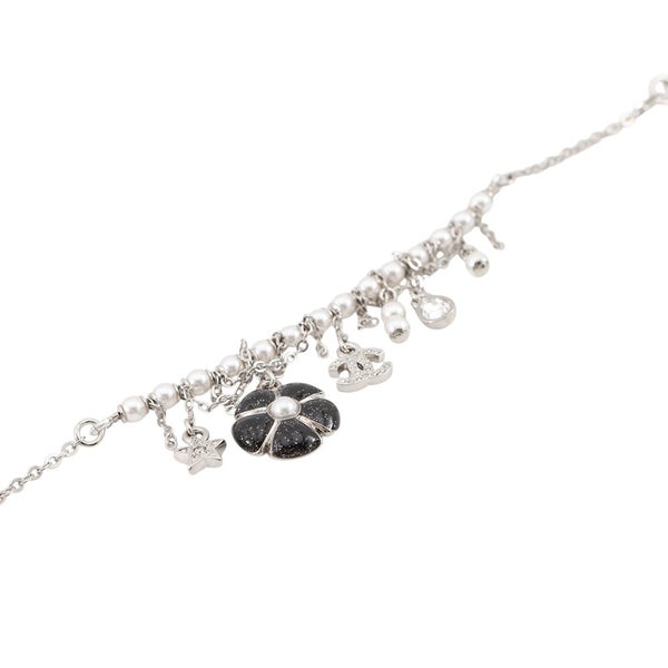 シャネル ブレスレット ココマーク チャーム ラインストーン フェイクパール C26C ABG890 CHANEL アクセサリー