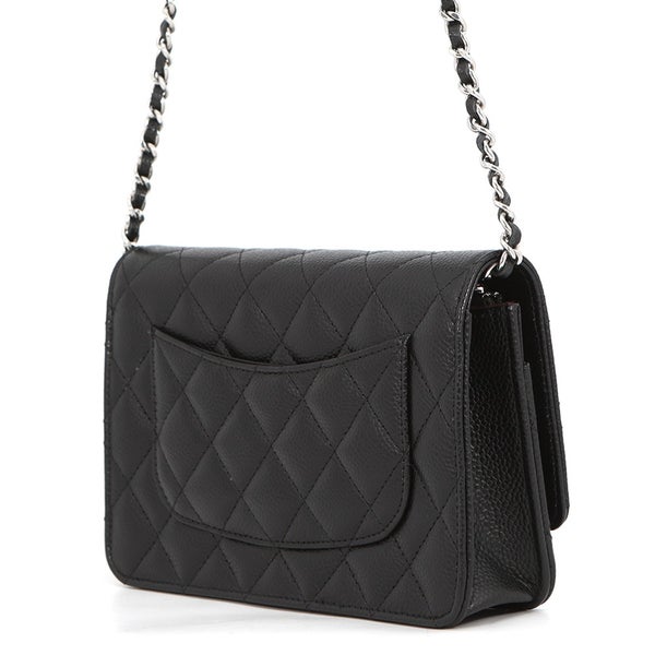 シャネル チェーンウォレット マトラッセ ココマーク キャビアスキン AP4241 CHANEL 財布 黒